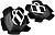 Icon Hypersport, knee slider Black/White