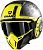 Shark Street Drak Tribute, jet helmet Color: Matt Grey/Neon Yellow Size: XS