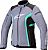 Alpinestars Stella T-Kira V2, textile jacket waterproof women Color: Dark Grey/Light Purple/Turquoise Size: S