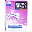 BREATH RIGHT BANDELETTES NASALES NEZ CONGESTIONNE PETIT/MOYEN X30 