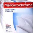 MERCUROCHROME 30 COMPRESSES STERILES 20x20CM 